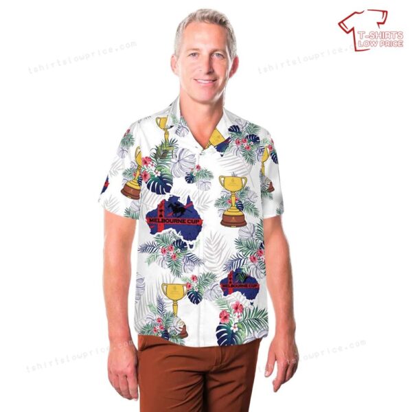 Melbourne Cup Trophy – Horse Racing with Australian flag Hawaiian Shirt Melbourne Cup Trophy – Horse Racing with Australian flag Hawaiian Shirt