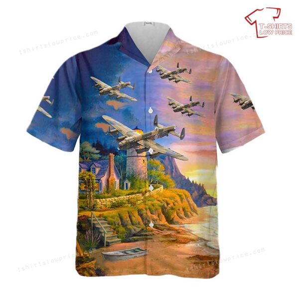 Royal Australian Air Force 460 SQN Avro Lancaster G for George Hawaiian Shirt Royal Australian Air Force 460 SQN Avro Lancaster G for George Hawaiian Shirt