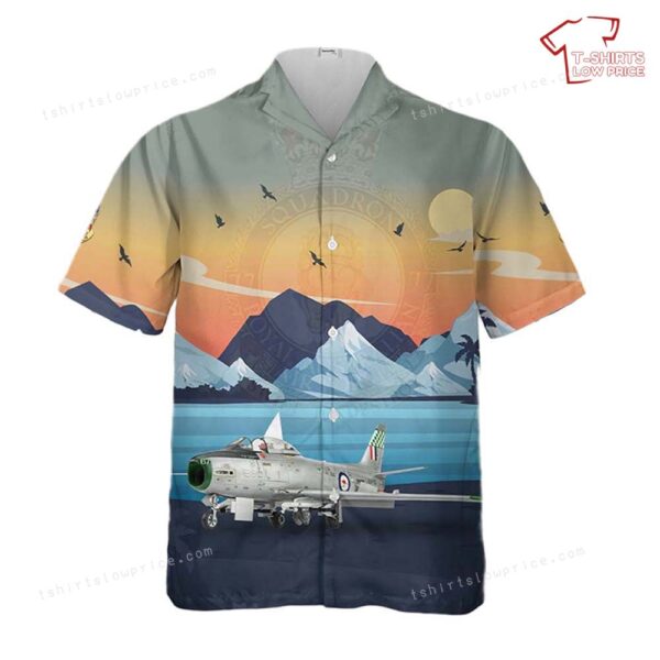 Royal Australian Air Force CAC Sabre No. 77 Squadron RAAF Hawaiian Shirt Royal Australian Air Force CAC Sabre No. 77 Squadron RAAF Hawaiian Shirt