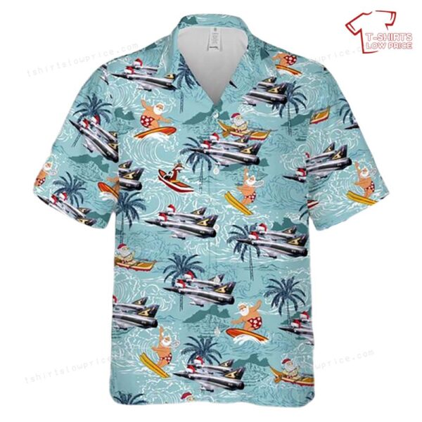 Royal Australian Air Force Dassault Mirage III Christmas Hawaiian Shirt Royal Australian Air Force Dassault Mirage III Christmas Hawaiian Shirt