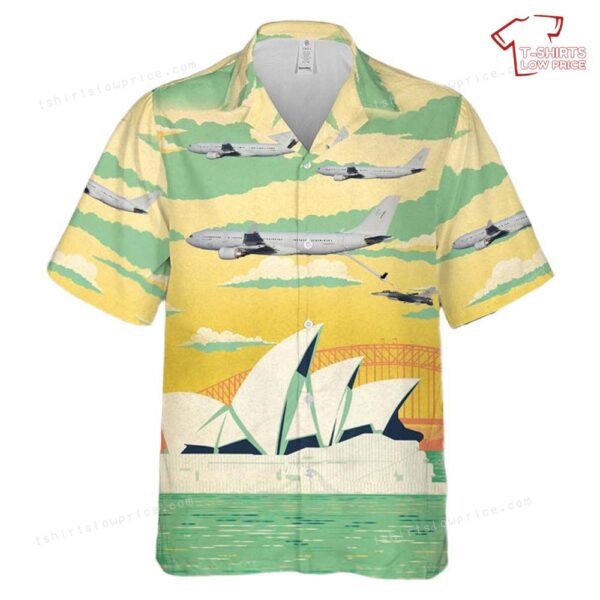 Royal Australian Air Force KC-30 A39-002 refuelling an USAF F-16 Hawaiian Shirt Royal Australian Air Force KC-30 A39-002 refuelling an USAF F-16 Hawaiian Shirt