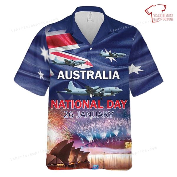Royal Australian Air Force Lockheed AP-3C Orion Australia Day Hawaiian Shirt Royal Australian Air Force Lockheed AP-3C Orion Australia Day Hawaiian Shirt