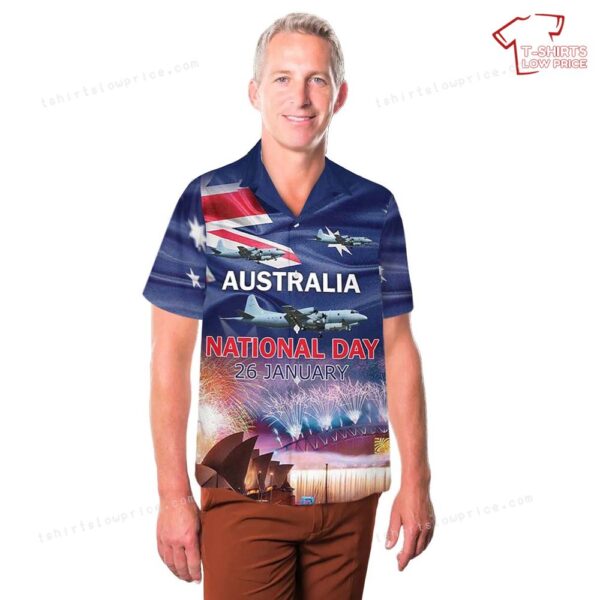 Royal Australian Air Force Lockheed AP-3C Orion Australia Day Hawaiian Shirt Royal Australian Air Force Lockheed AP-3C Orion Australia Day Hawaiian Shirt