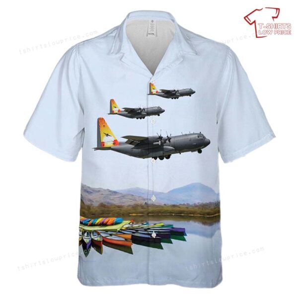 Royal Australian Air Force Lockheed C-130H Hercules (L-382) Hawaiian Shirt Royal Australian Air Force Lockheed C-130H Hercules (L-382) Hawaiian Shirt