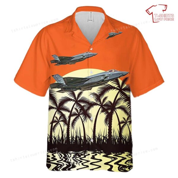 Royal Australian Air Force Lockheed Martin F-35 Lightning II No. 77 Squadron RAAF Hawaiian Shirt