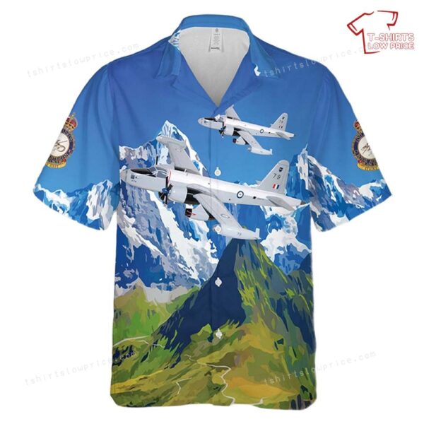 Royal Australian Air Force No. 10 Squadron RAAF Lockheed P2V-7S Neptune Hawaiian Shirt Royal Australian Air Force No. 10 Squadron RAAF Lockheed P2V-7S Neptune Hawaiian Shirt
