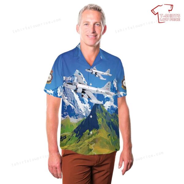 Royal Australian Air Force No. 10 Squadron RAAF Lockheed P2V-7S Neptune Hawaiian Shirt Royal Australian Air Force No. 10 Squadron RAAF Lockheed P2V-7S Neptune Hawaiian Shirt