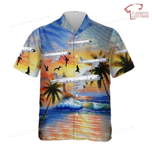 Royal Australian Air Force No. 11 Squadron P-3b Hawaiian Shirt Royal Australian Air Force No. 11 Squadron P-3b Hawaiian Shirt