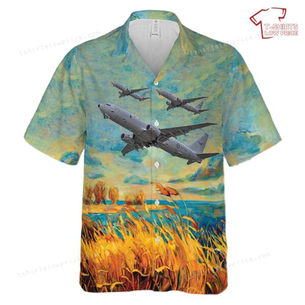 Royal Australian Air Force No. 11 Squadron RAAF Boeing P-8A Poseidon Hawaiian Shirt