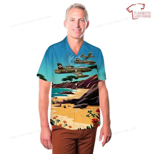 Royal Australian Air Force No. 25 Squadron Macchi MB-326 Hawaiian Shirt Royal Australian Air Force No. 25 Squadron Macchi MB-326 Hawaiian Shirt