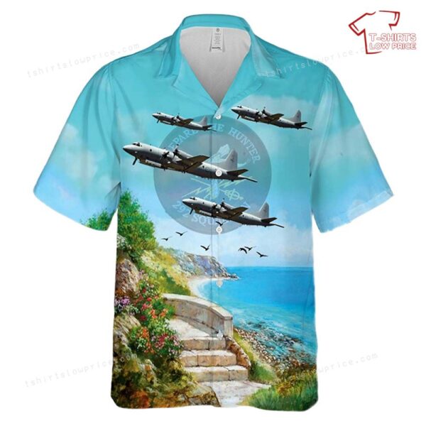 Royal Australian Air Force No. 292 Squadron RAAF Lockheed AP-3C Orion Hawaiian Shirt Royal Australian Air Force No. 292 Squadron RAAF Lockheed AP-3C Orion Hawaiian Shirt