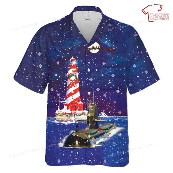 Royal Australian Navy Collins-class submarine Christmas Hawaiian Shirt Royal Australian Navy Collins-class submarine Christmas Hawaiian Shirt