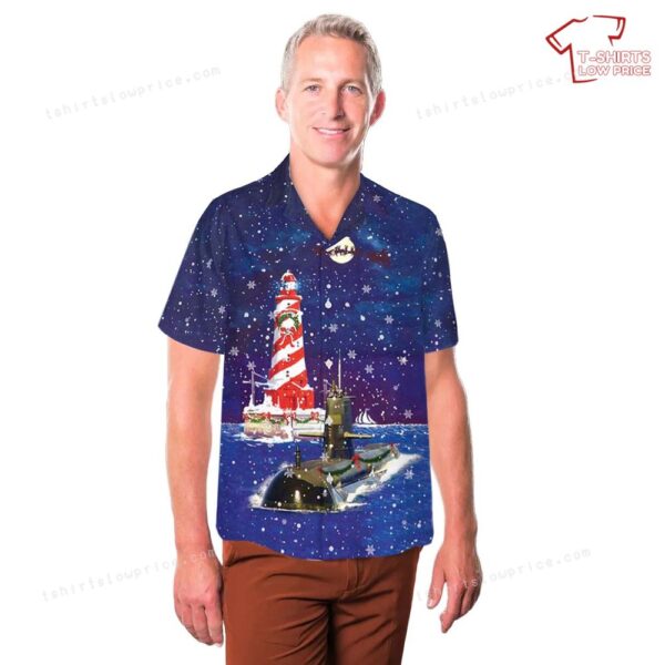Royal Australian Navy Collins-class submarine Christmas Hawaiian Shirt Royal Australian Navy Collins-class submarine Christmas Hawaiian Shirt