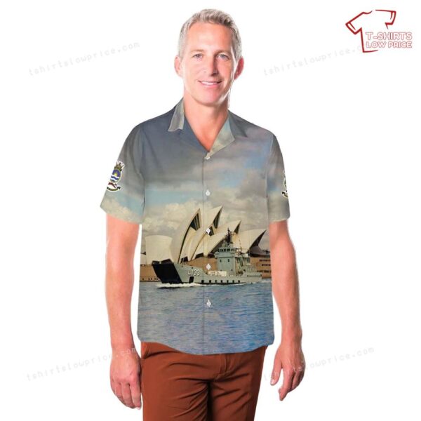 Royal Australian Navy HMAS Betano (L 133) Hawaiian Shirt Royal Australian Navy HMAS Betano (L 133) Hawaiian Shirt