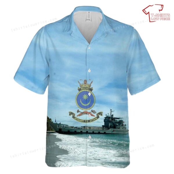 Royal Australian Navy HMAS Brunei (L127) Hawaiian Shirt Royal Australian Navy HMAS Brunei (L127) Hawaiian Shirt