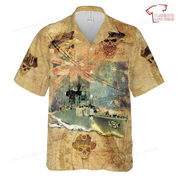 Royal Australian Navy HMAS Derwent (DE 49) Hawaiian Shirt