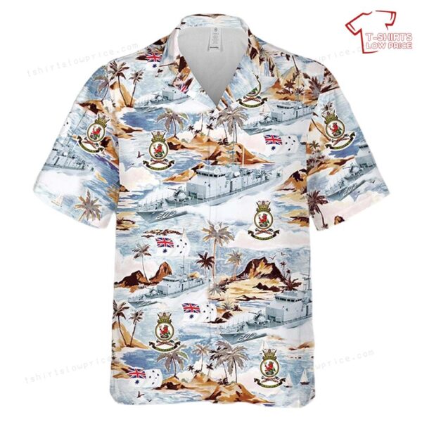 Royal Australian Navy HMAS Fremantle (FCPB 203) Fremantle-class patrol boat Australian White Ensign Hawaiian Shirt Royal Australian Navy HMAS Fremantle (FCPB 203) Fremantle-class patrol boat Australian White Ensign Hawaiian Shirt