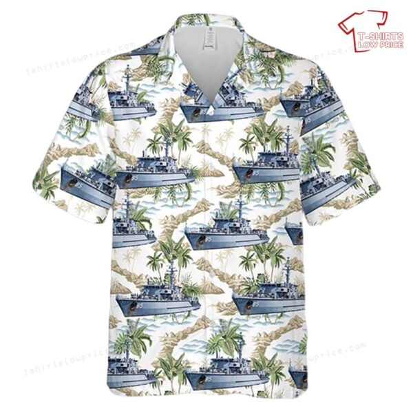 Royal Australian Navy HMAS Gascoyne (M 85) Hawaiian Shirt