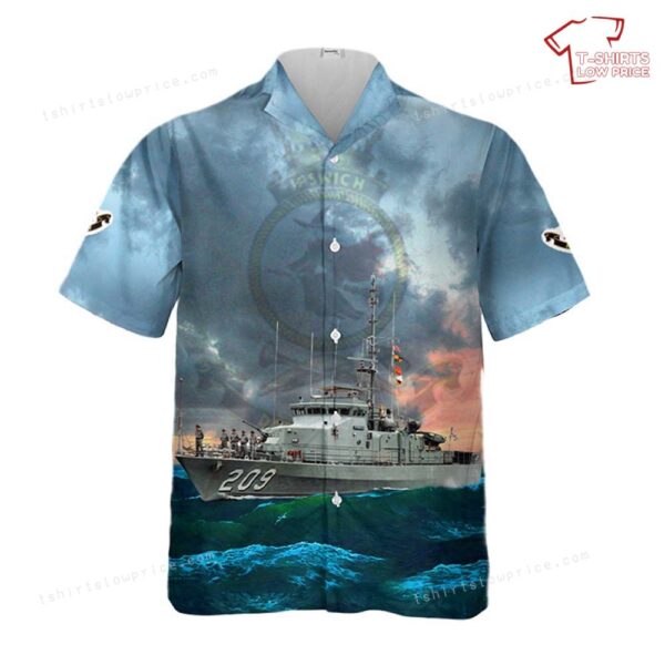 Royal Australian Navy HMAS Ipswich (FCPB 209) Fremantle-class patrol boat Hawaiian Shirt Royal Australian Navy HMAS Ipswich (FCPB 209) Fremantle-class patrol boat Hawaiian Shirt