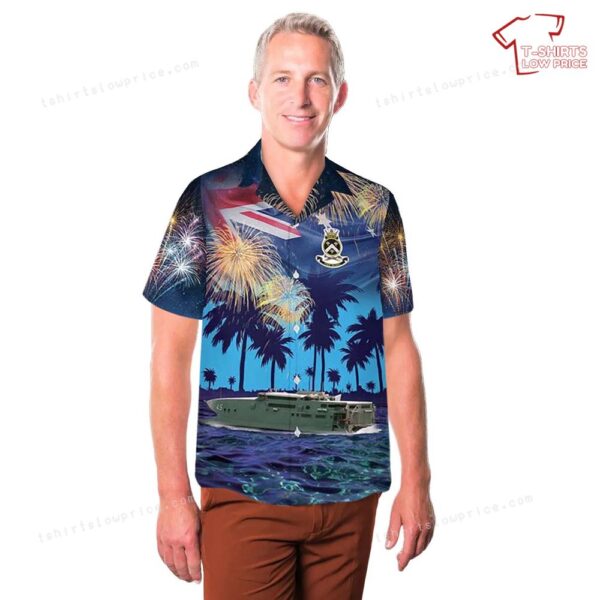 Royal Australian Navy HMAS Jervis Bay (AKR 45) Australia Day Hawaiian Shirt