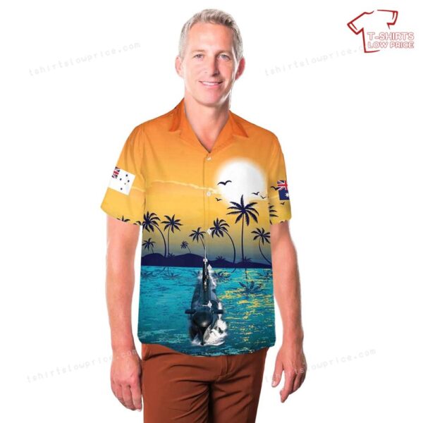 Royal Australian Navy HMAS Onslow (SS 60-SSG 60) Oberon-class submarine Yellow Hawaiian Shirt