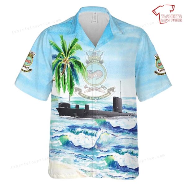 Royal Australian Navy HMAS Otway (S 59) Hawaiian Shirt Royal Australian Navy HMAS Otway (S 59) Hawaiian Shirt