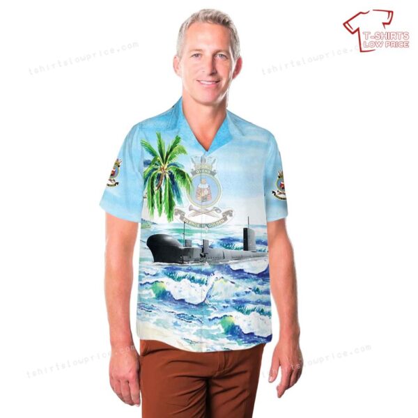 Royal Australian Navy HMAS Ovens (S 70) Hawaiian Shirt Royal Australian Navy HMAS Ovens (S 70) Hawaiian Shirt
