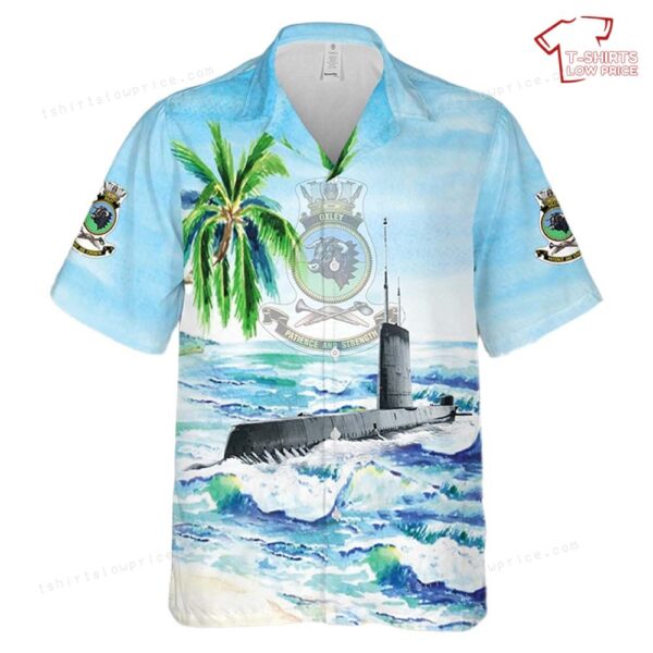 Royal Australian Navy HMAS Oxley (S 57) Hawaiian Shirt Royal Australian Navy HMAS Oxley (S 57) Hawaiian Shirt