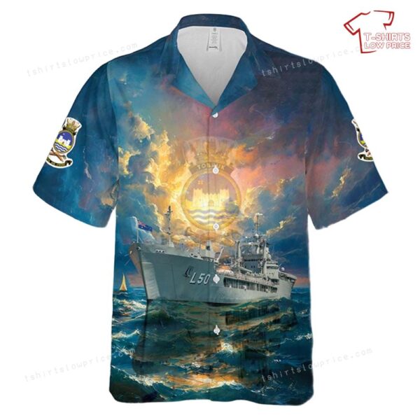 Royal Australian Navy HMAS Tobruk (L 50) Hawaiian Shirt