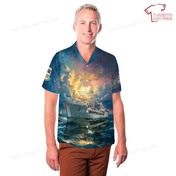 Royal Australian Navy HMAS Tobruk (L 50) Hawaiian Shirt