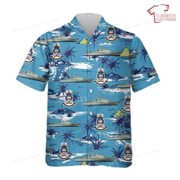 Royal Australian Navy HMAS Townsville (FCPB 205) Fremantle-class patrol boat Hawaiian Shirt Royal Australian Navy HMAS Townsville (FCPB 205) Fremantle-class patrol boat Hawaiian Shirt