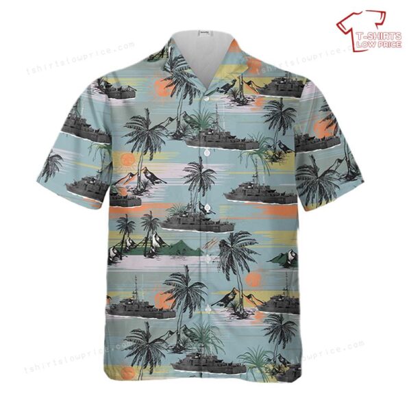Royal Australian Navy HMAS Whyalla (FCPB 208) Fremantle-class patrol boat Hawaiian Shirt Royal Australian Navy HMAS Whyalla (FCPB 208) Fremantle-class patrol boat Hawaiian Shirt