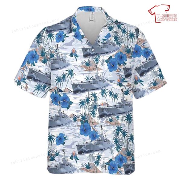 Royal Australian Navy HMAS Yarra (DE 45) Hawaiian Shirt Royal Australian Navy HMAS Yarra (DE 45) Hawaiian Shirt