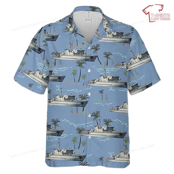 Royal Australian Navy HMAS Yarra (M 87) Hawaiian Shirt Royal Australian Navy HMAS Yarra (M 87) Hawaiian Shirt