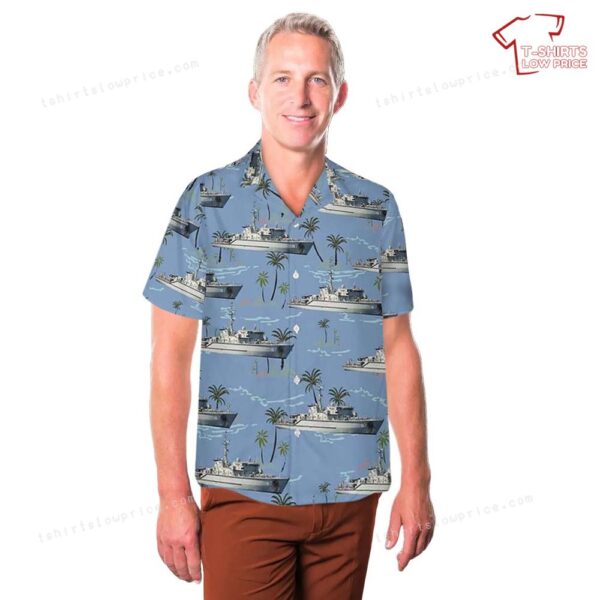 Royal Australian Navy HMAS Yarra (M 87) Hawaiian Shirt Royal Australian Navy HMAS Yarra (M 87) Hawaiian Shirt