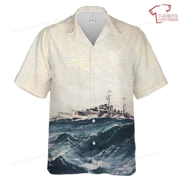 Royal Australian Navy HMAS Yarra (U77) Hawaiian Shirt Royal Australian Navy HMAS Yarra (U77) Hawaiian Shirt