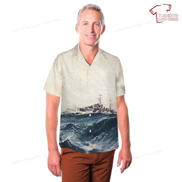 Royal Australian Navy HMAS Yarra (U77) Hawaiian Shirt Royal Australian Navy HMAS Yarra (U77) Hawaiian Shirt