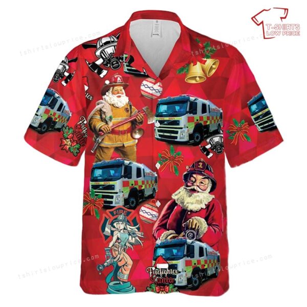 South Australian Country Fire Service Pumper Fleet Christmas Hawaiian Shirt