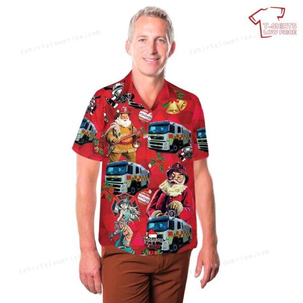 South Australian Country Fire Service Pumper Fleet Christmas Hawaiian Shirt