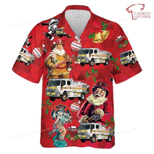 South Australian Country Fire Service Warnertown 44 Christmas Hawaiian Shirt