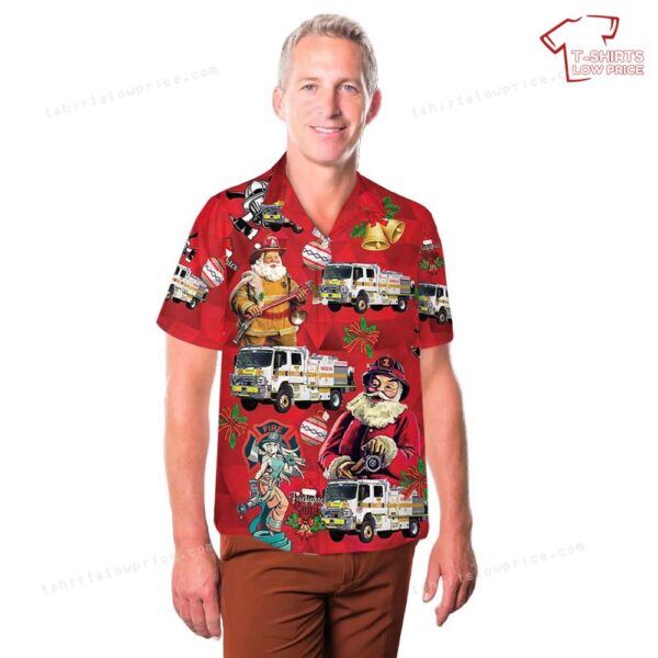 South Australian Country Fire Service Warnertown 44 Christmas Hawaiian Shirt