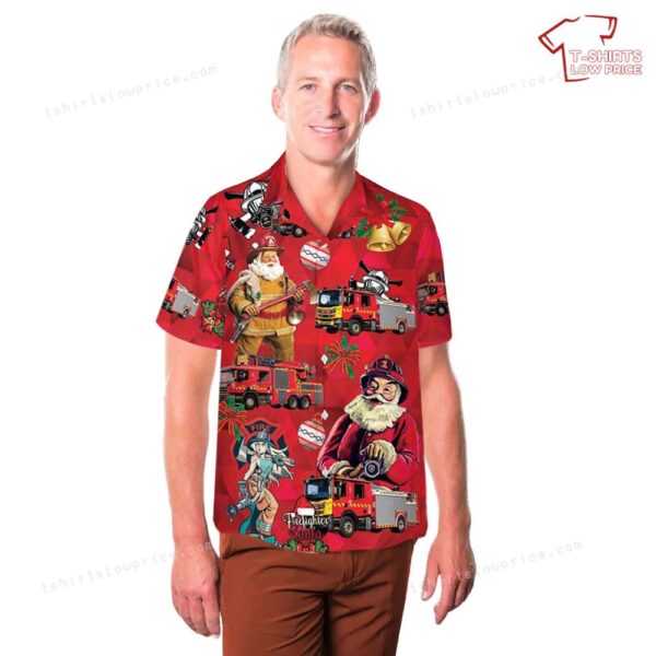 SOUTH AUSTRALIAN METROPOLITAN FIRE SERVICE (SAMFS) Christmas Hawaiian Shirt