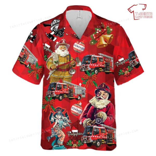 South Australian Metropolitan Fire Service (SAMFS) Medium Pumper Isuzu FRR550 Christmas Hawaiian Shirt