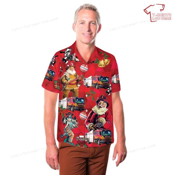 South Australian Metropolitan Fire Service Rescue Pumper Scania P320 Christmas Hawaiian Shirt South Australian Metropolitan Fire Service Rescue Pumper Scania P320 Christmas Hawaiian Shirt