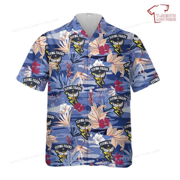 Flying Tigers Squadron US Army Air Corps WWII Hawaiian Shirt Flying Tigers Squadron US Army Air Corps WWII Hawaiian Shirt