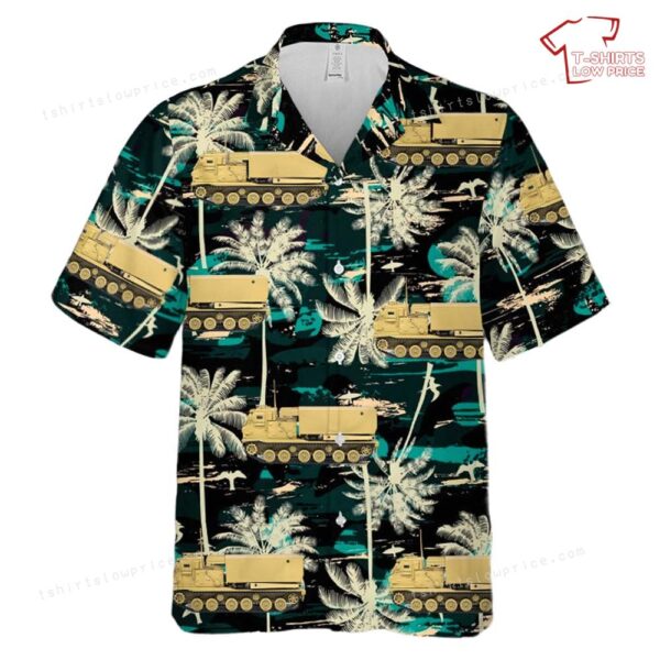 M270 A1 MLRS Rocket Launcher US Army Desert Sand 1990 Hawaiian Shirt M270 A1 MLRS Rocket Launcher US Army Desert Sand 1990 Hawaiian Shirt