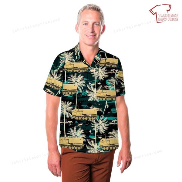 M270 A1 MLRS Rocket Launcher US Army Desert Sand 1990 Hawaiian Shirt M270 A1 MLRS Rocket Launcher US Army Desert Sand 1990 Hawaiian Shirt