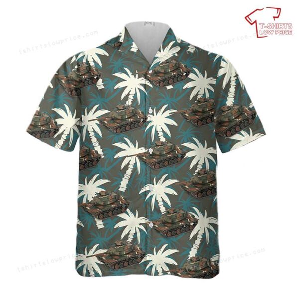 M60A3 Patton Tank 5th Infantry Division US ARMY REFORGER Germany 1985 Hawaiian Shirt M60A3 Patton Tank 5th Infantry Division US ARMY REFORGER Germany 1985 Hawaiian Shirt