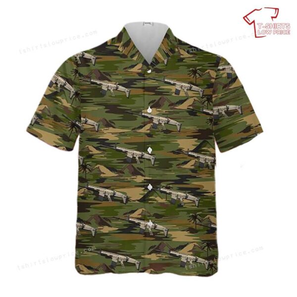 US Army  FN Mk.17 SCAR-H Hawaiian Shirt