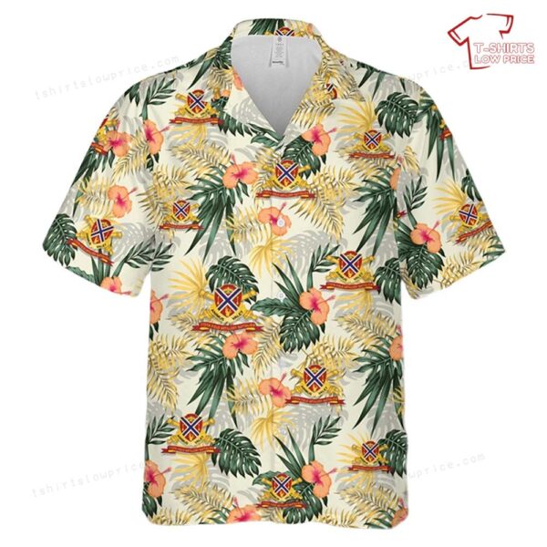 US Army – 175th Field Artillery Battalion – DUI w Br – Ribbon Hawaiian Shirt US Army – 175th Field Artillery Battalion – DUI w Br – Ribbon Hawaiian Shirt